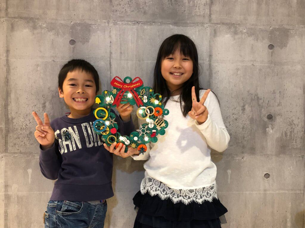 クリスマスリースをつくるワークショップ